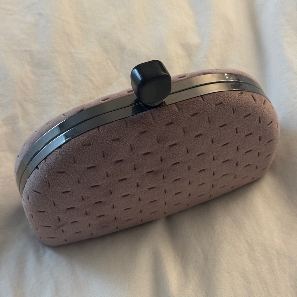 Elegant Designer Velvet Clutch Mauve Clutch– Imported from France